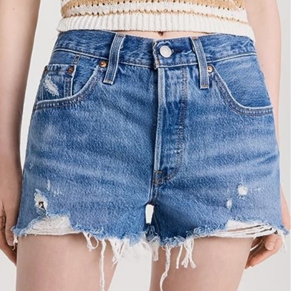 Levi's Women's Premium 501 Original Shorts ​​​​​ - Picture 7 of 8